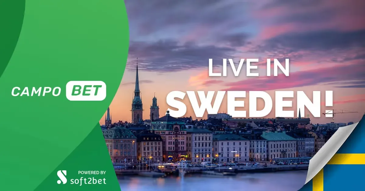 CampoBet lanseras i Sverige, med Stockholm i bakgrunden